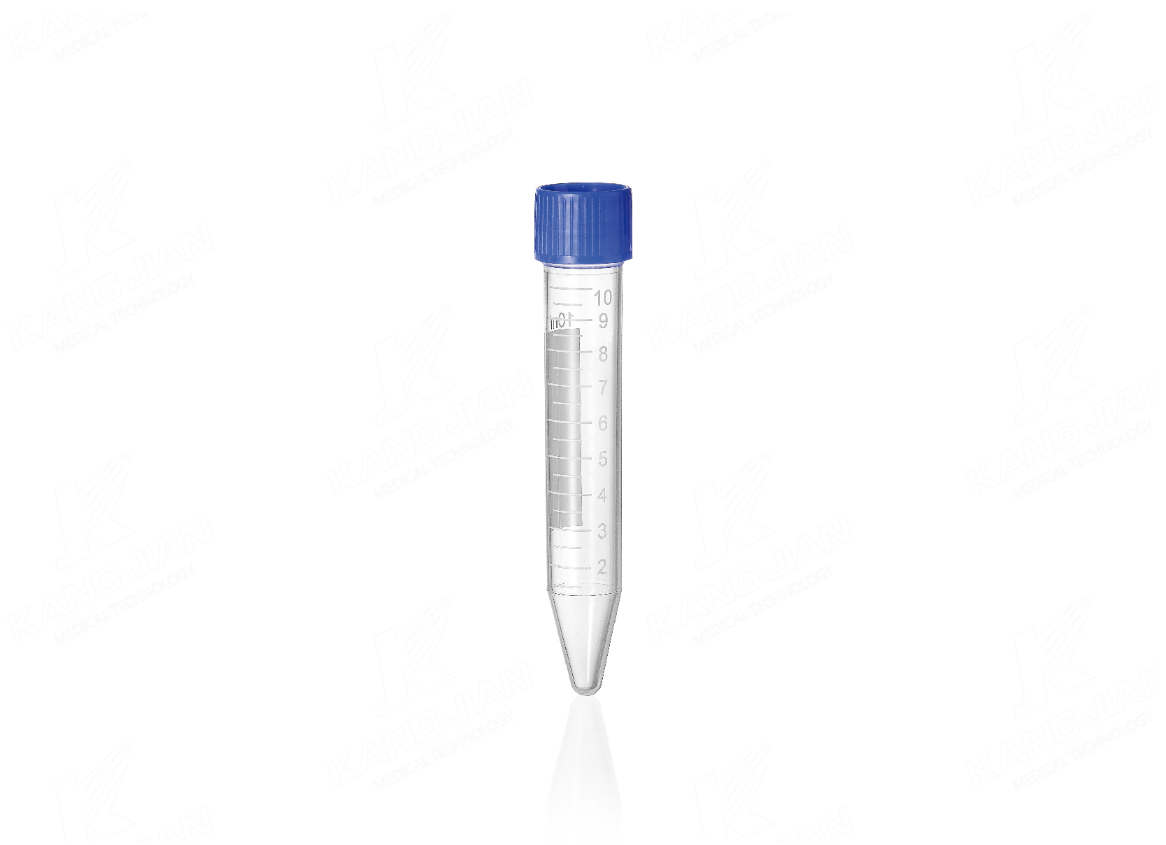 10mL V자형 바닥 원심분리기 튜브