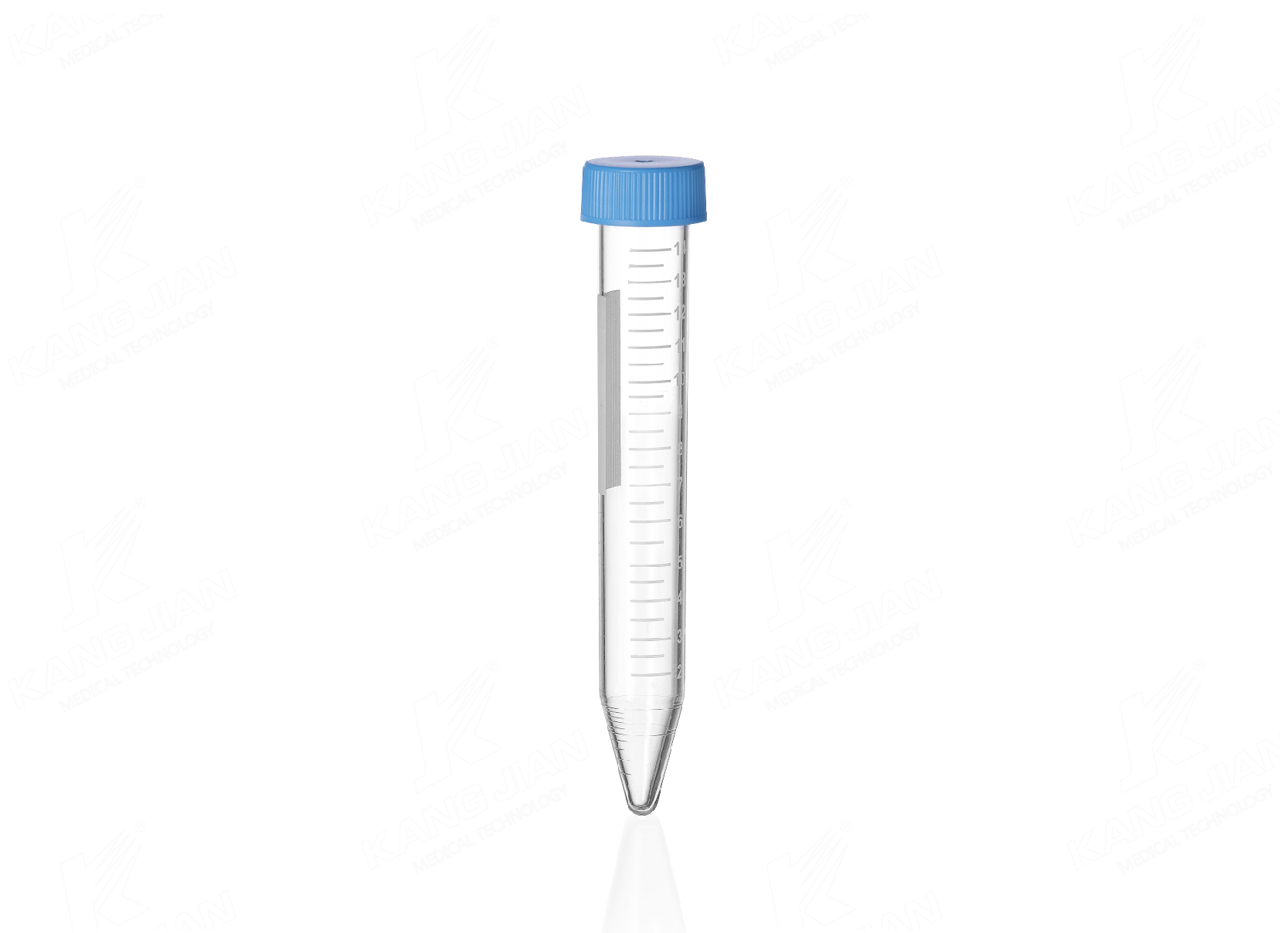 15mL V자형 바닥 원심분리기 튜브